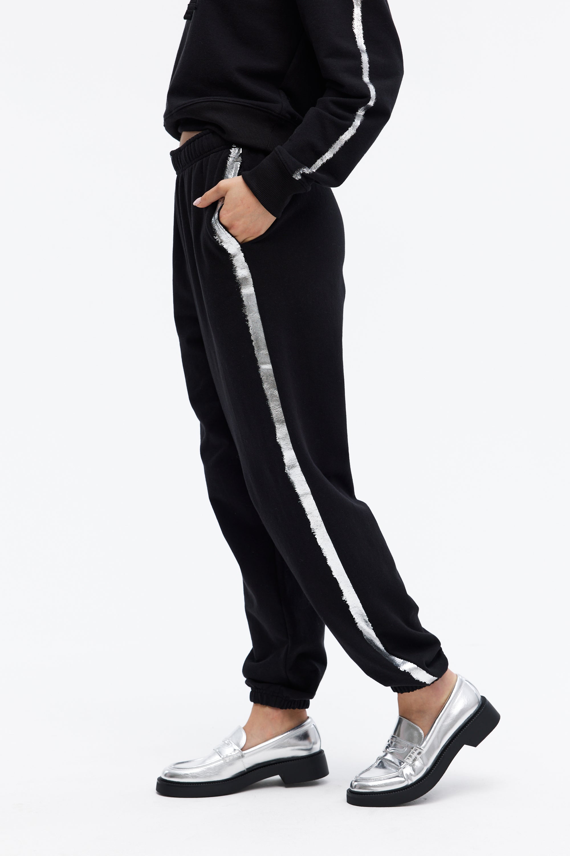 CHANEL METALLIC TIPPED - P.E. Sweatpants – CHRLDR.COM