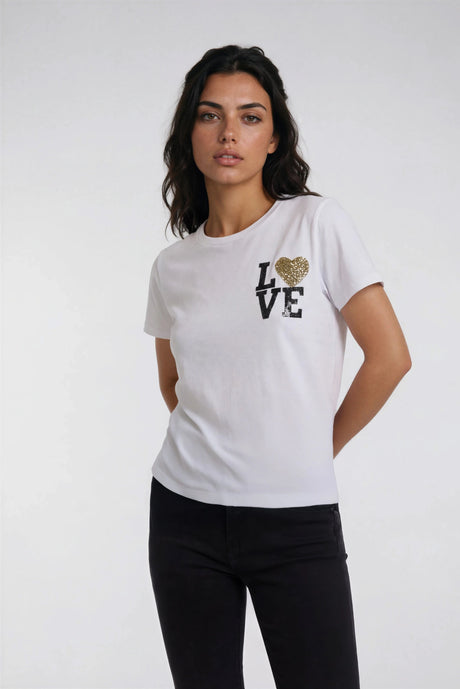 Love Jane Perfect Tee in White
