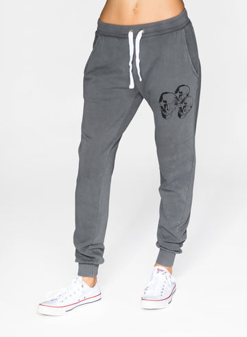 CHRLDR-FADED STAR SKULLS - Flat Pocket Sweatpants