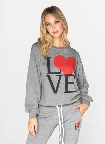 CHRLDR-LOVE - Oversized Crew Neck Sweatshirt