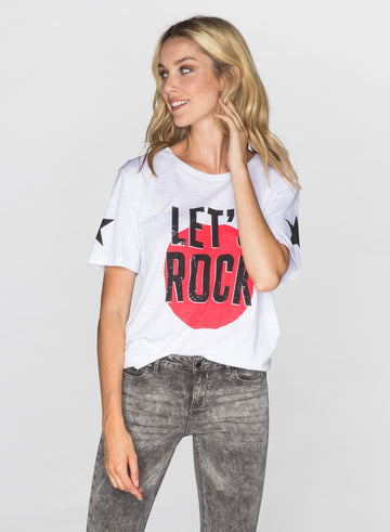CHRLDR-LET'S ROCK - Wide T-Shirt