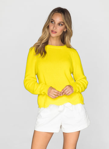 CHRLDR-LINDA - Shredded Sweater