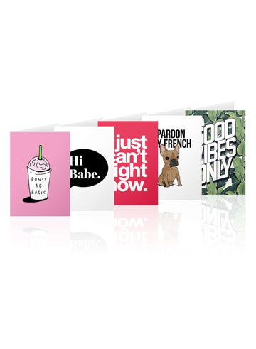 CHRLDR-5-pack assortment Greeting Card