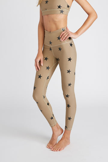 CHRLDR-ANGLED STARS - High Waisted Leggings