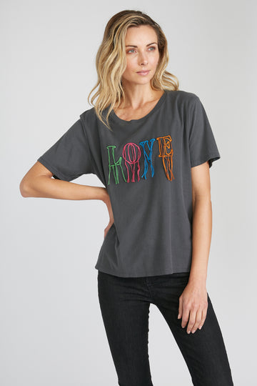 CHRLDR-Fringed Love - Wide T-Shirt