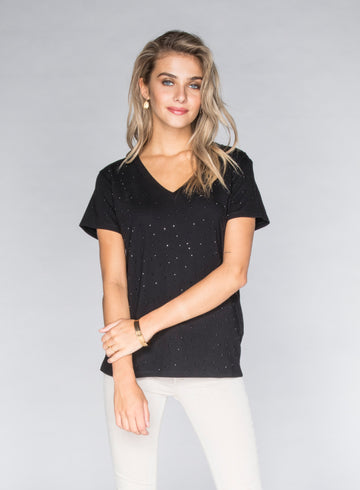CHRLDR-STUD - V-Neck Wide T-Shirt