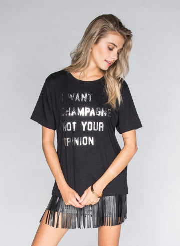 CHRLDR-CHAMPAGNE - Wide T-Shirt