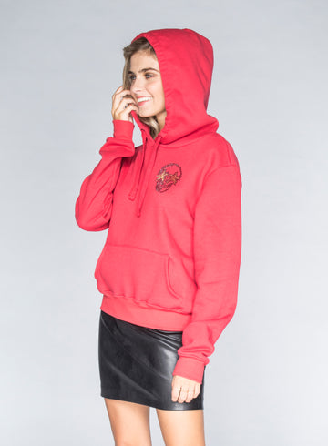 CHRLDR-STUDDED MINI SKULL STARS - Pullover Hoodie