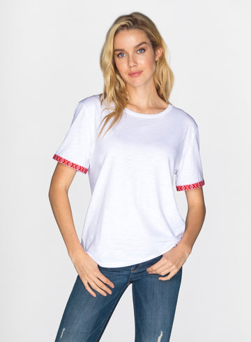CHRLDR-BANDANA TUXEDO - Wide T-Shirt