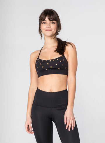 CHRLDR-DOODLE HEARTS - Victory Sports Bra