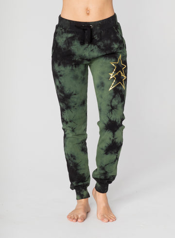 CHRLDR-ASYMMETRICAL STARS - Flat Pocket Sweatpants