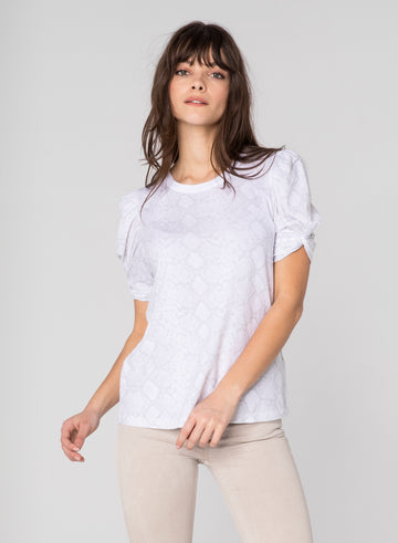 CHRLDR-TONAL SNAKE - Puff Sleeve T-Shirt