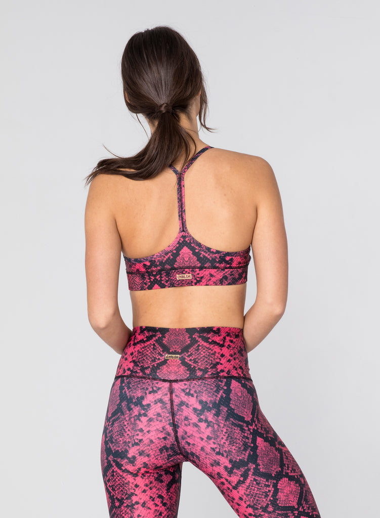 CHRLDR-SNAKE SKIN - Victory Sports Bra