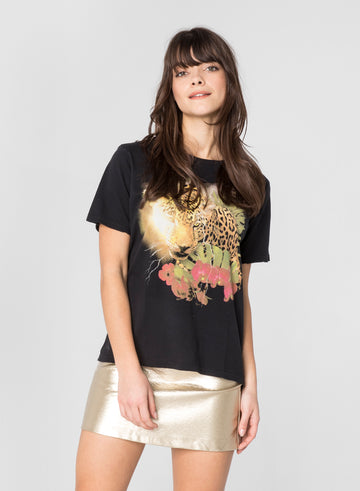 CHRLDR-CHEETAH PARADISE - Wide T-Shirt
