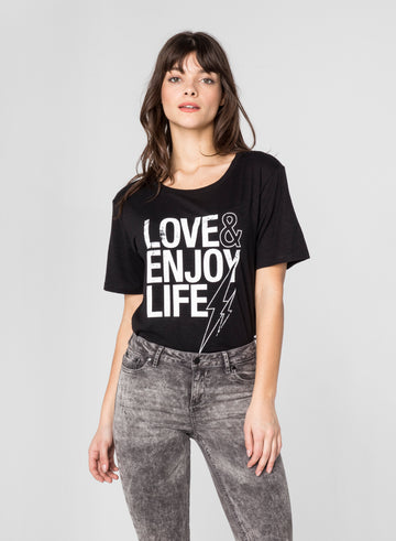 CHRLDR-ENJOY LIFE - Wide T-Shirt