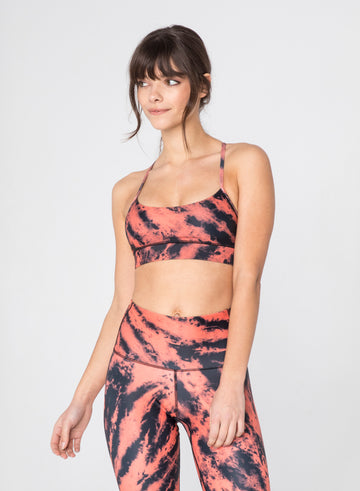 CHRLDR-TIE DYE - Victory Sports Bra