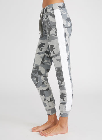 CHRLDR-Camo Stripe Insert — Flat Pocket Sweatpants