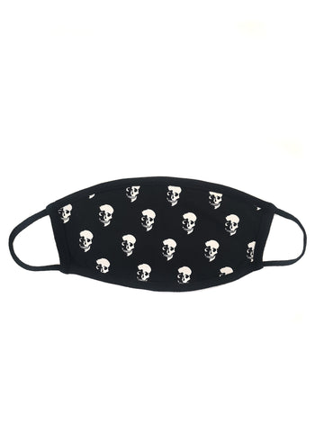 CHRLDR-SKULL SHADOW - Cotton Face Mask