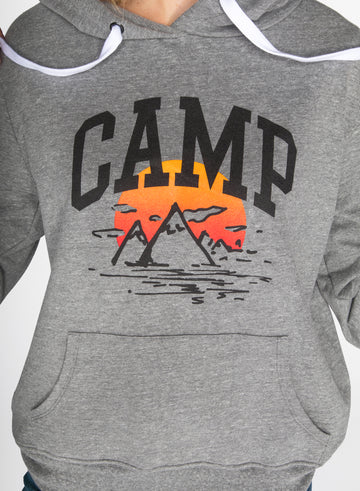 CHRLDR-CAMP SCENIC - Kangaroo Pullover Hoodie