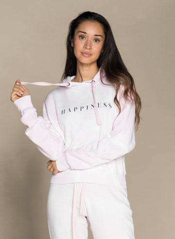 CHRLDR-HAPPINE$$ — Crop Pullover Hoodie