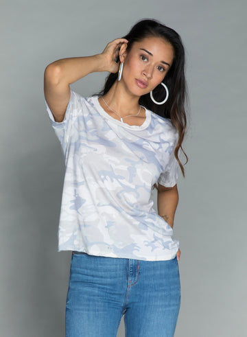 CHRLDR-CAMO — Wide T-Shirt