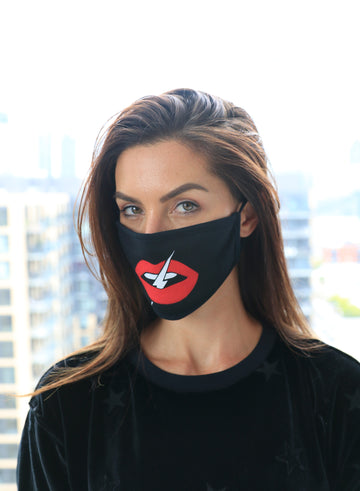CHRLDR-LIPS - Cotton Face Mask